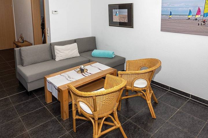 Ferienwohnung für 3 Personen, mit Garten