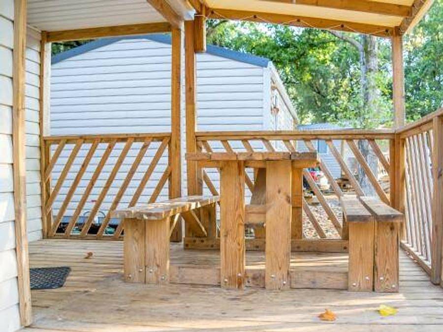 Camping Santa Elena Ciutat - Mobilhome 6 personas - Confort | 3 Dormitorios | 6 Pers | Terraza elevada | Aire acondicionado in Central Lloret de Mar, Lloret de Mar