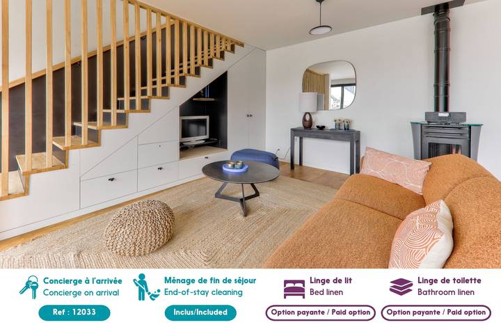 Location de vacances pour 8 personnes, avec jardin et terrasse dans Plage Kerfontaine - 2