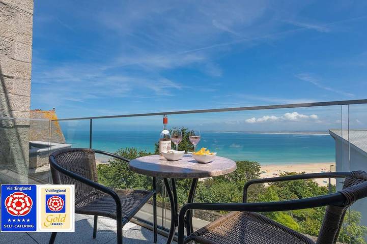 Ferienwohnung für 4 Personen, mit Balkon in St. Ives