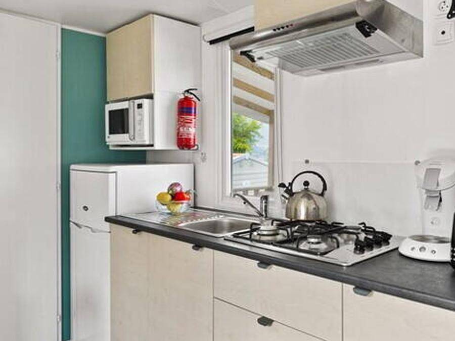 Camping Village Laguna Blu - Mobilheim 6 personen - Mobilheim | Comfort | 3 Zi. | 6 Pers. | Erhöhte Terrasse | Clim. in Fertilia, Sassari Provinz