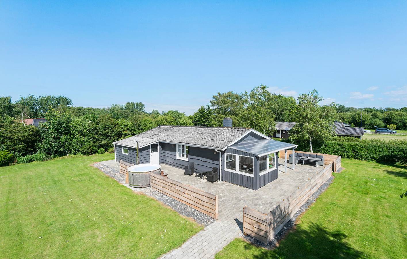 Ferienhaus für 8 Personen mit Terrasse in Bork Havn, Ringkøbing Fjord