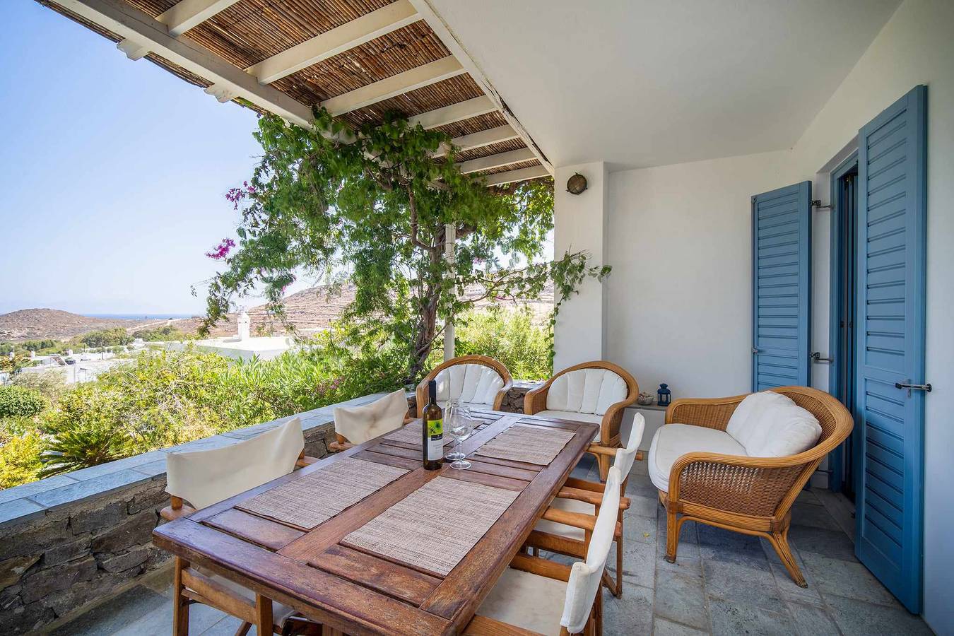 Casa de vacaciones 'Almira' con terraza privada, balcón y aire acondicionado in Ramos, Cícladas