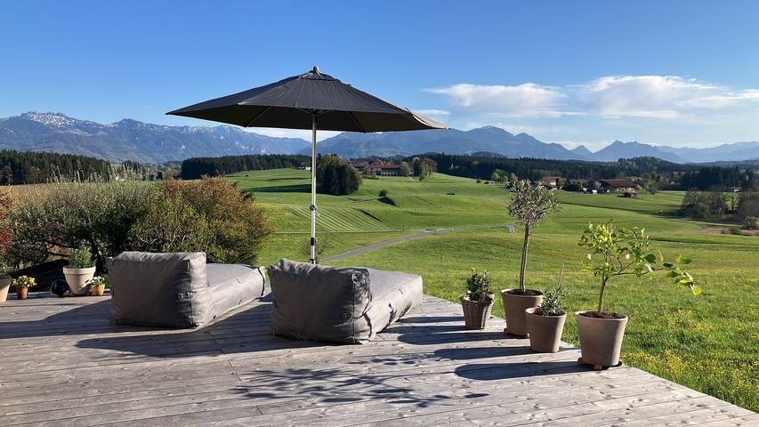 Ferienhaus für 4 Personen, mit Balkon und Garten im Chiemgau