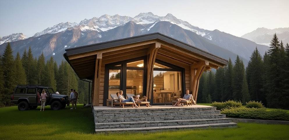 Ferienhaus für 6 Personen, mit Garten und Terrasse in Leutaschklamm