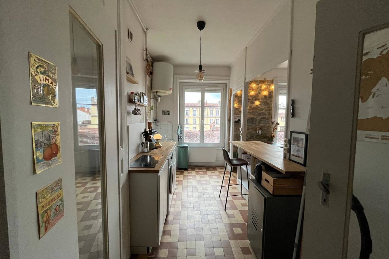 Monolocale intero, Bright studio in Lyon, ideal for two people in Lione, Rodano