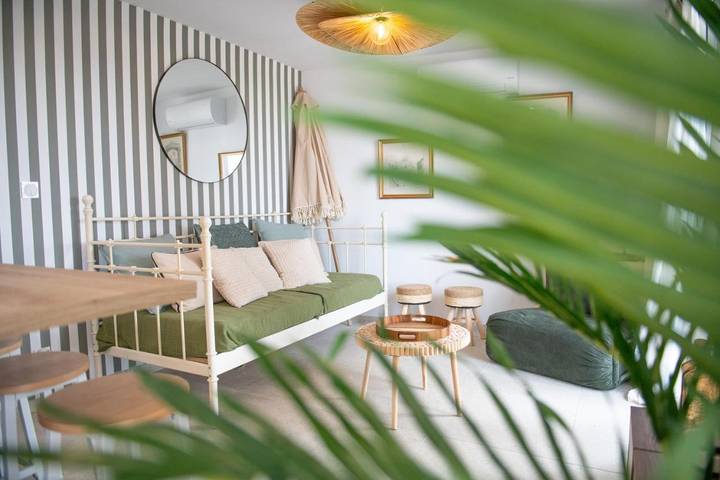 Location de vacances pour 4 personnes, avec vue ainsi que balcon et jardin dans Plage Leucate Barcares (Leucate) - 2