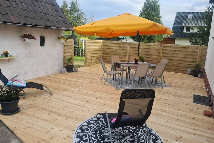 Ferienwohnung für 4 Personen, mit Garten und Terrasse, mit Haustier