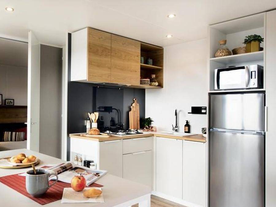 Camping Domaine de l'Orangerie de Lanniron   - Mobile home 4 persons - Sunêlia Prestige Escapade 2 Bedrooms in Quimper, Quimper region