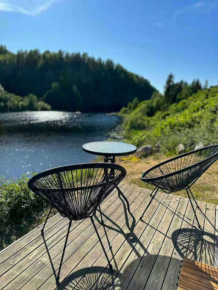 Familienhaus mit Ruderboot und Sauna am See in Porsgrunn