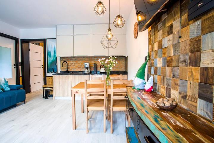 Apartament wakacyjny dla 6 osób, z Taras i Ogród oraz Sauna i Widok w Muszyna