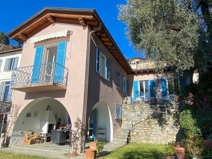 Ferienhaus für 4 Personen, mit Balkon und Terrasse sowie Garten und Seeblick in Comune di San Siro - 4