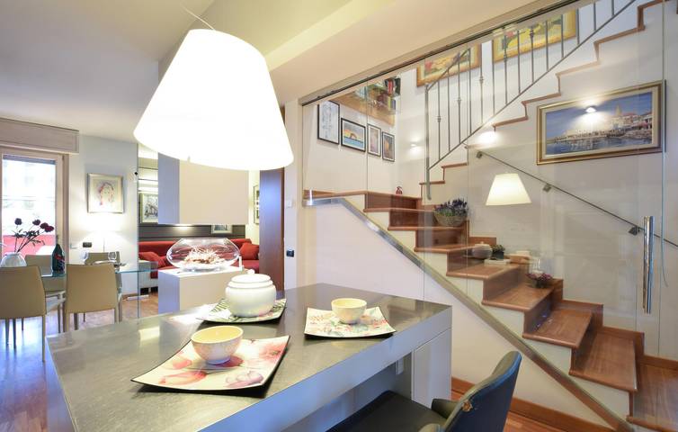 Modern Apartment with Terrace, Parking & Internet in Bergamo in Bergamo, Bergamo Province