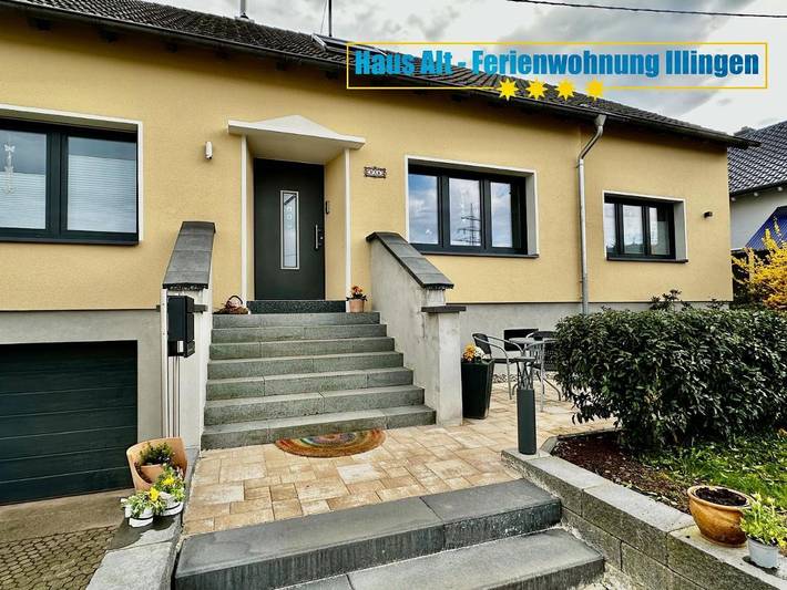Ferienwohnung für 5 Personen, mit Garten und Ausblick