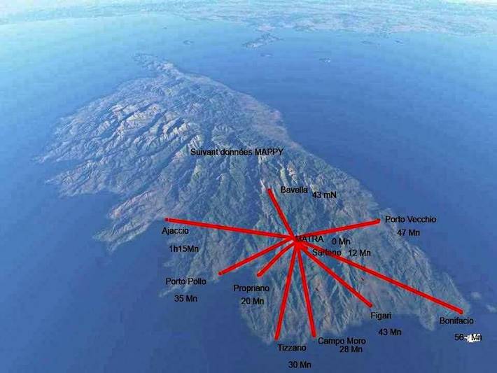 Location de vacances pour 4 personnes, avec vue ainsi que jardin et piscine à Sainte-Lucie-de-Tallano - 3