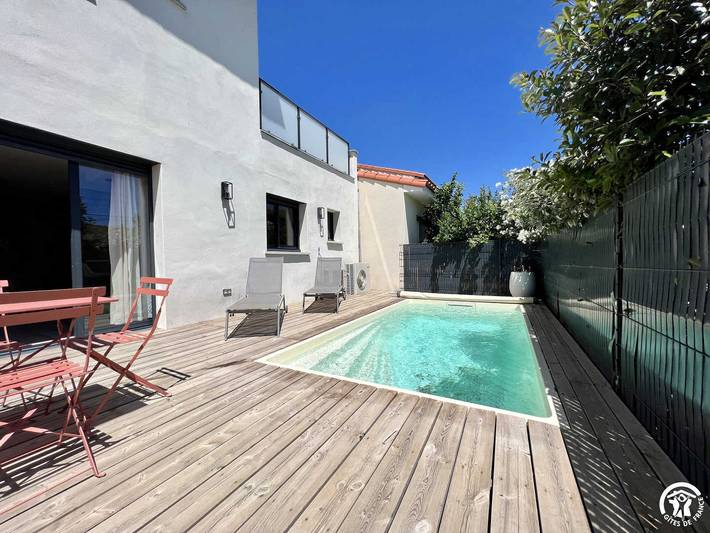 Gîte pour 4 personnes, avec terrasse et piscine à Narbonne - 4
