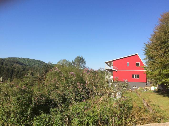Ferienwohnung für 4 Personen, mit Balkon und Terrasse sowie Garten im Dahner Felsenland