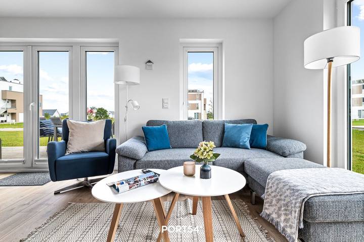Ferienwohnung für 4 Personen, mit Sauna und Garten sowie Ausblick in Olpenitz