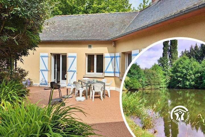 Gîte pour 6 personnes, avec terrasse, animaux acceptés à La Selle-Craonnaise