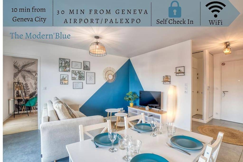 Appartement entier, One-Bedroom Apartment in Annemasse, Région de Saint-Julien-en-Genevois