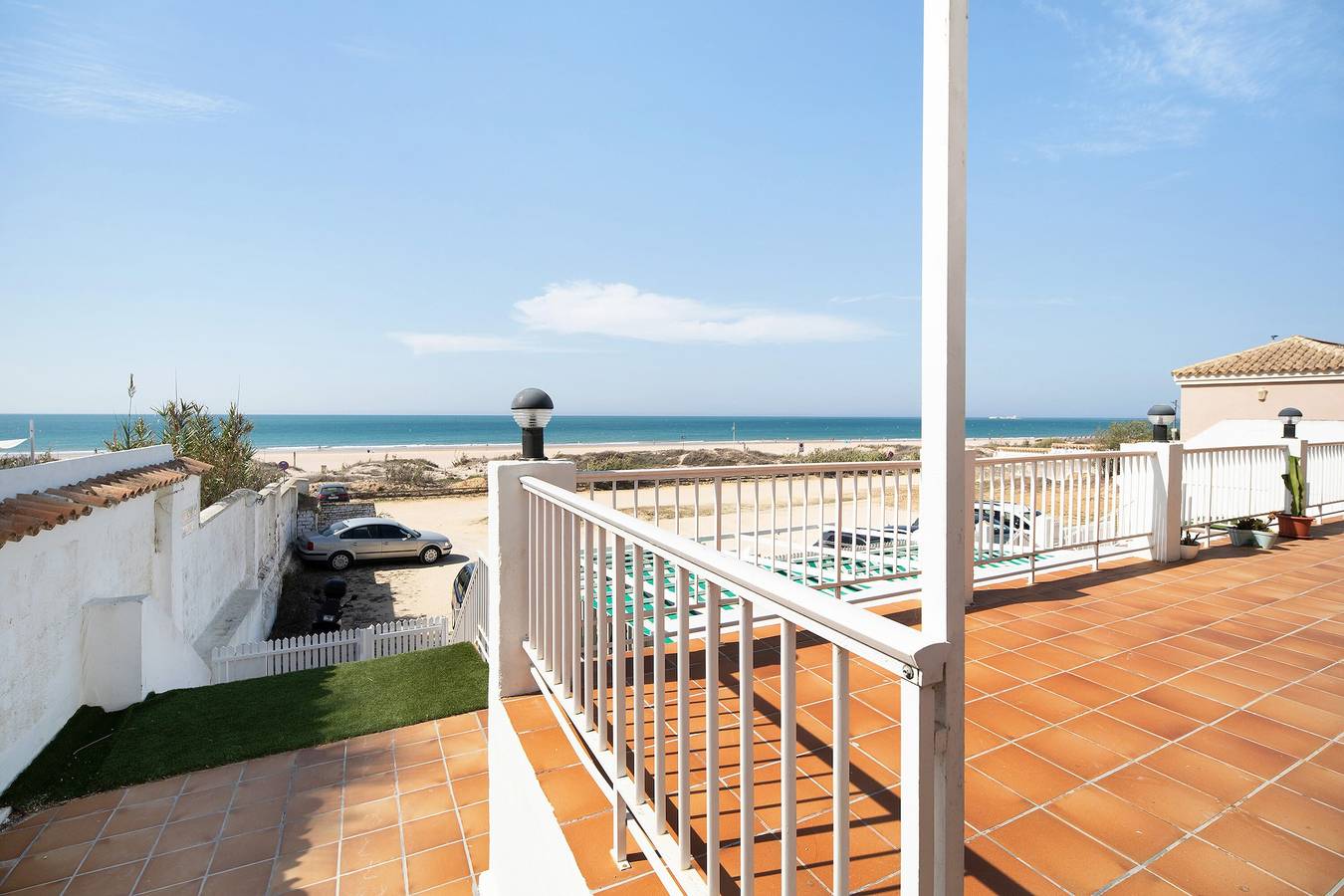 Ganze Wohnung, Ferienwohnung 'Apartamento Los Balcones A' mit Meerblick, Privatterrasse und Wi-Fi in La Barrosa, Chiclana de la Frontera