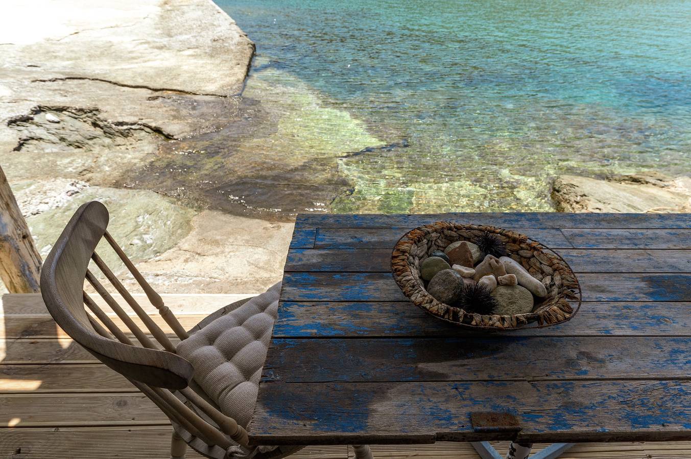 Holiday Home 'The Fishermans Experience' with Sea View, Private Terrace and Balcony in Rocharis, Tinos