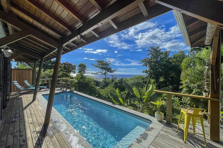Villa pour 8 personnes, avec terrasse et jardin à Deshaies