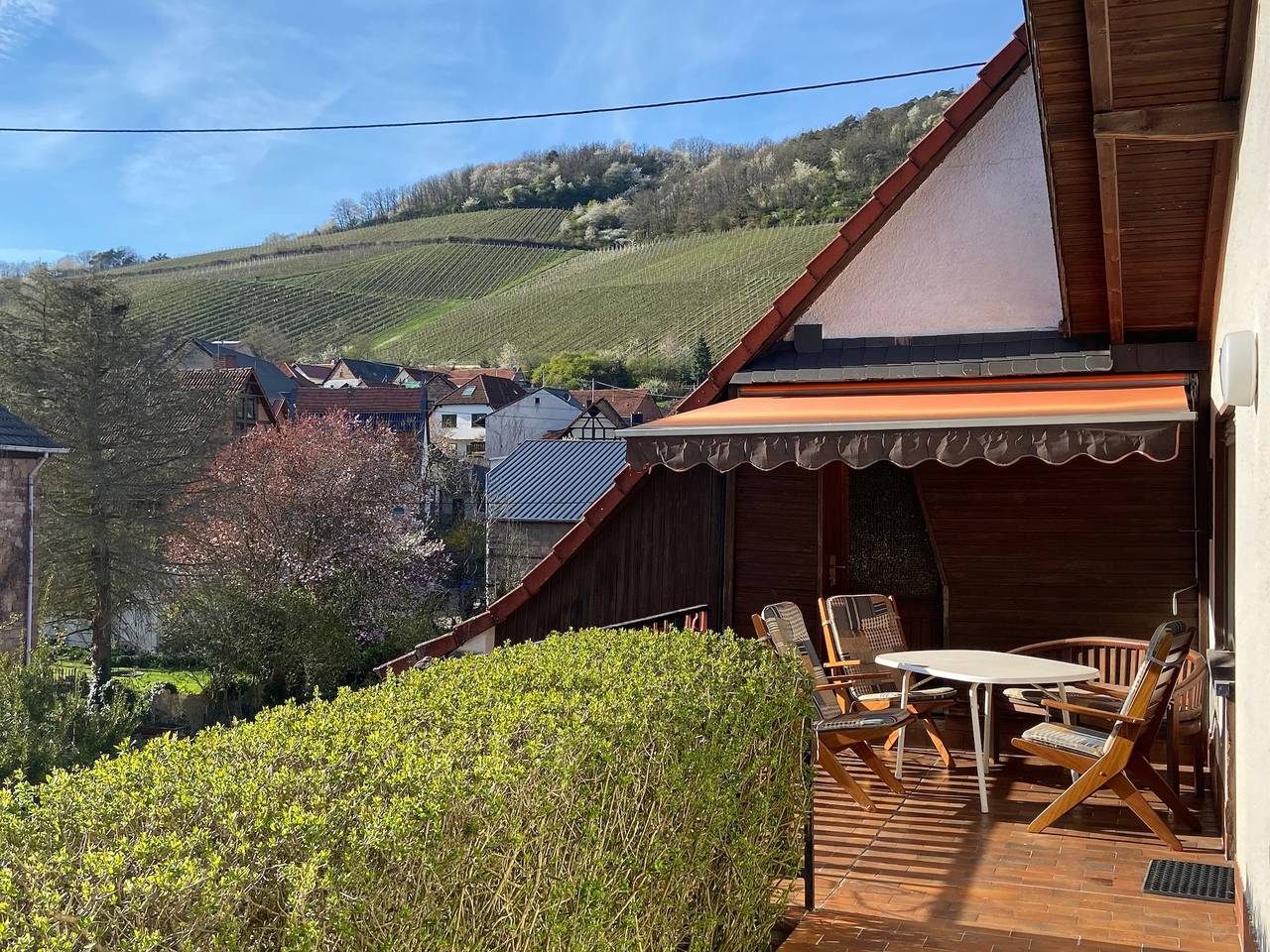 Ferienhaus im schönen Winzerdorf Kirschroth mit Sonnenterrasse und Wintergarten. in Kirschroth, Pfälzer Bergland