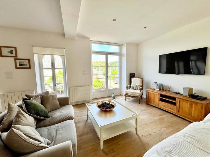 Gîte pour 6 personnes, avec vue et jardin, animaux acceptés à La Vicomté-sur-Rance