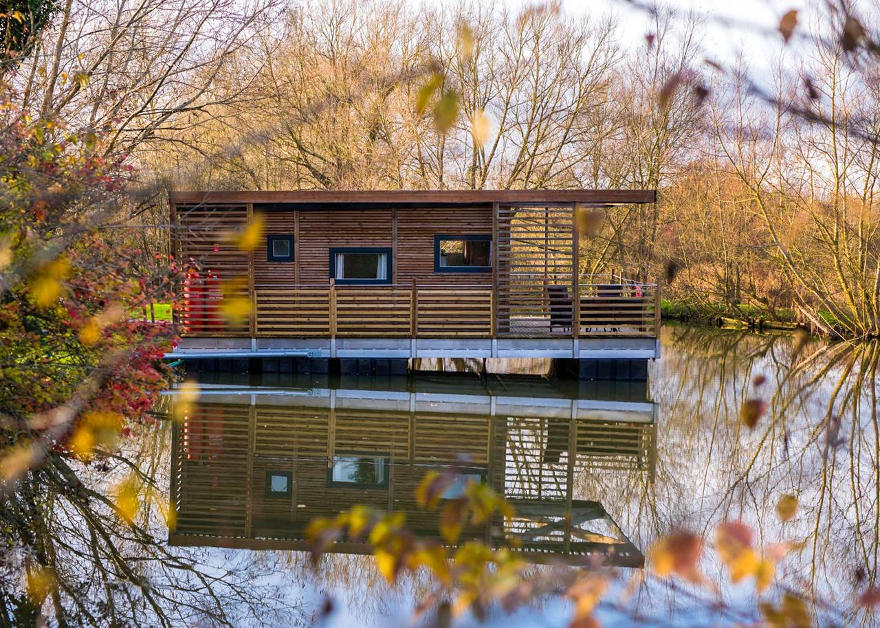 Floating Lodge in Longleat Forest, Wiltshire