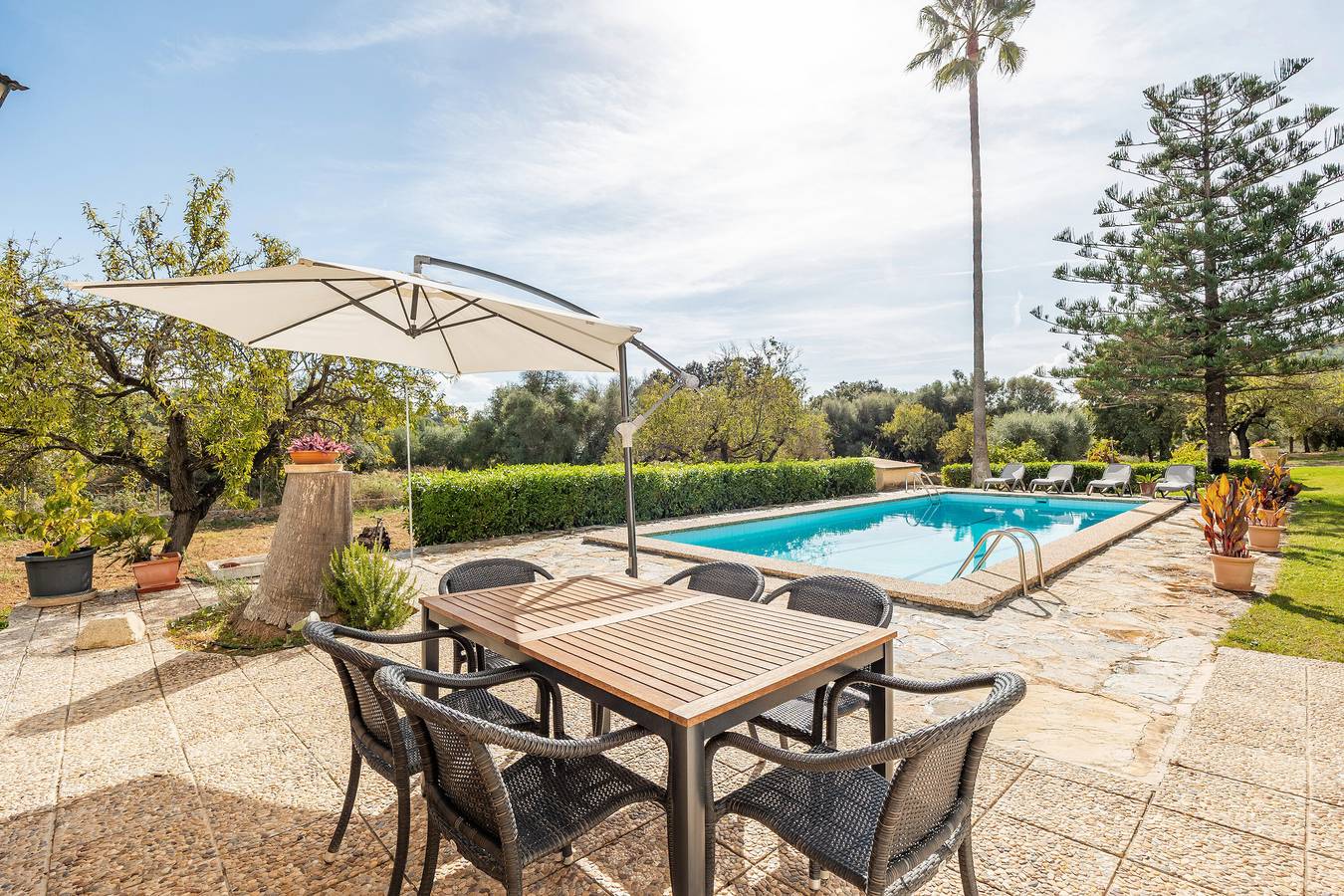 Ferienhaus 'Cozy Country' mit Bergblick, Wlan und Klimaanlage in Alaró, Mallorca Inselmitte