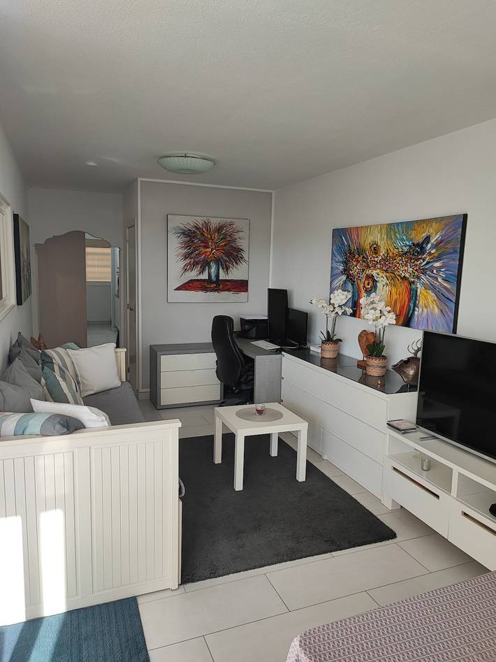 Ganze Wohnung, Ferienwohnung 'Exelsior' mit Meerblick, Gemeinschaftspool und WLAN in Maspalomas, San Bartolomé de Tirajana