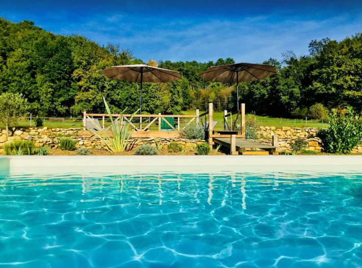 Gîte pour 6 personnes, avec piscine ainsi que jardin et balcon à Villefranche-du-Périgord - 3