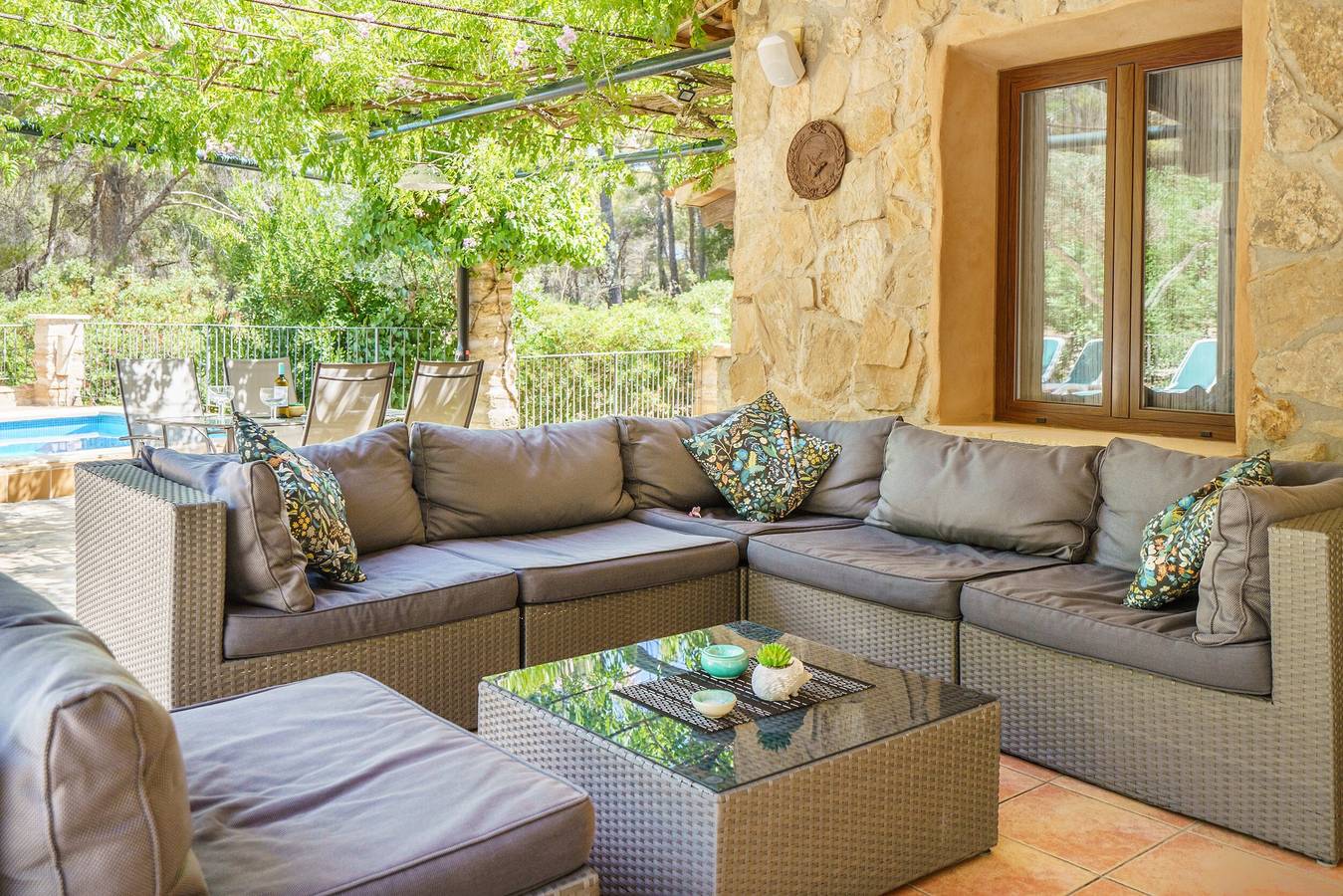 Maison de vacances « Can Miquel De Sa Teia » avec vue montagne, piscine privée et Wi-Fi in Andratx, Majorque de l'Ouest