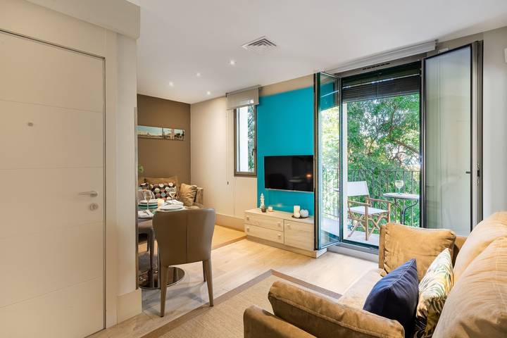 Apartamento de vacaciones para 4 personas, con Balcón en La Barceloneta
