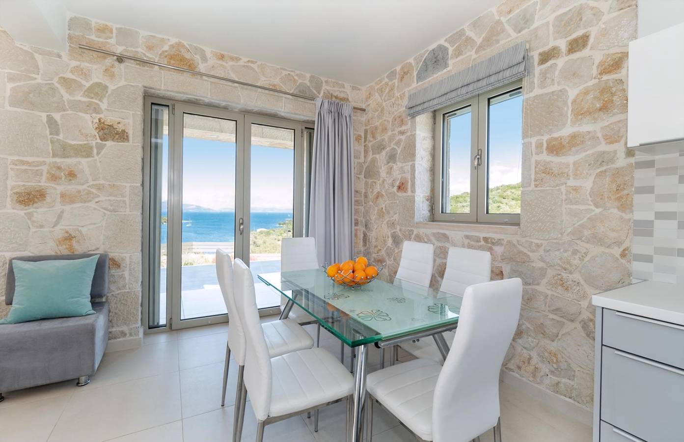 Stylish Contemporary Villa with Sea Views near Vathy Tavernas in Katomeri, Meganisi