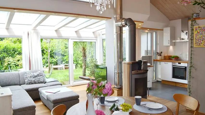 Ferienhaus für 4 Personen, mit Terrasse und Garten am Chiemsee