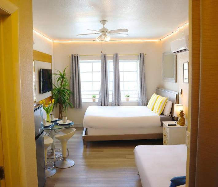 Apartahotel para 3 personas, con terraza y vistas en Miami Beach