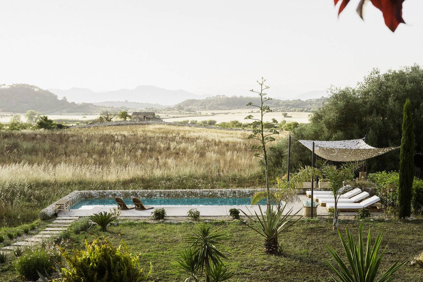 Luxuriöse Öko-Ferien-Finca, mit atemberaubendem Panoramablick auf das Tramuntana-Gebirge in Sineu, Mallorca Inselmitte