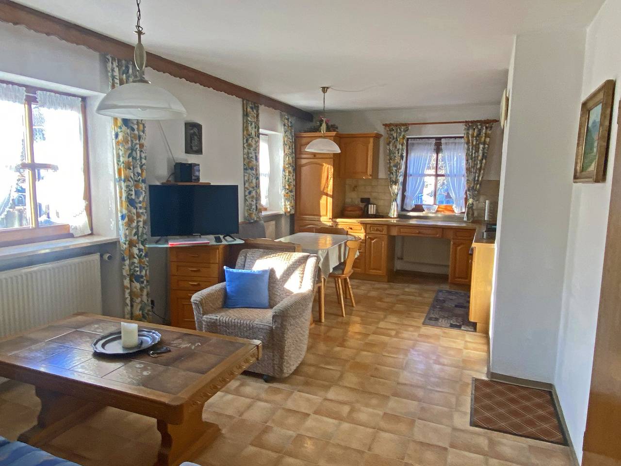 Bauernhof Daurerhof Ferienwohnung - Ferienwohnung I Wohn-/Schlafraum getrennt, 40 qm im 1. Obergeschoss in Kampenwand, Aschau im Chiemgau