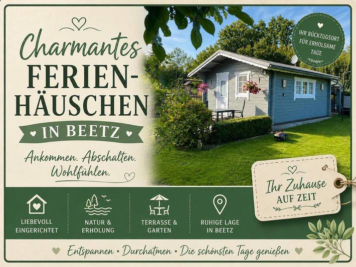 Ferienwohnung für 2 Personen, mit Terrasse und Garten sowie Ausblick