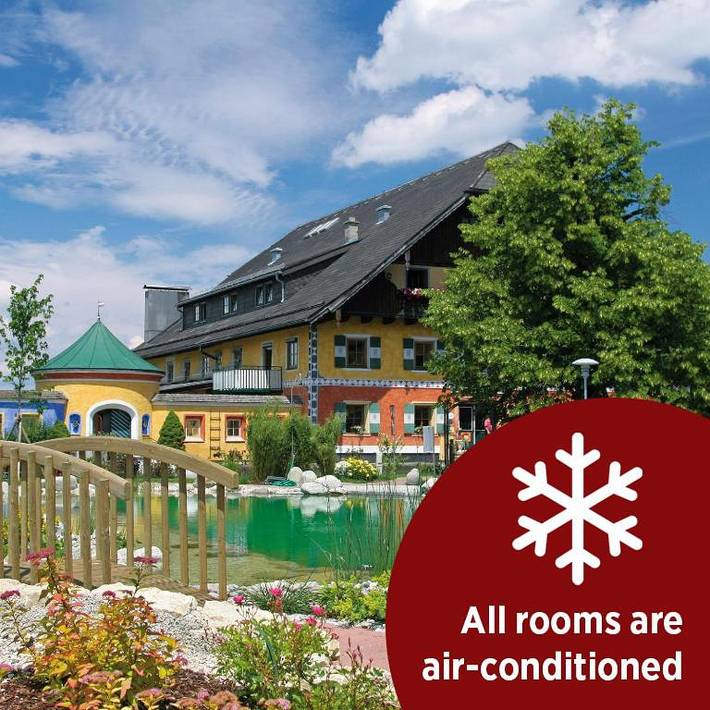 Hotel für 2 Personen, mit Terrasse und Garten sowie Pool und Sauna