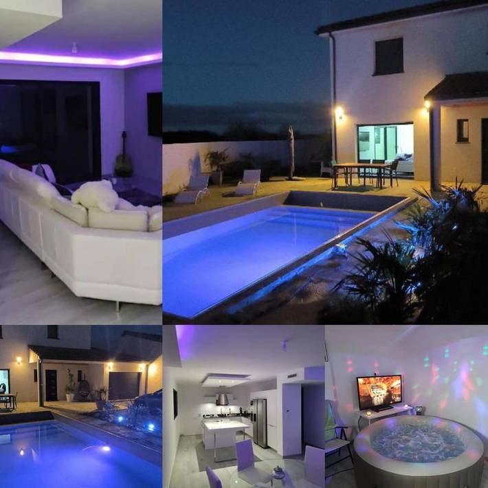 Location de vacances pour 7 personnes, avec jardin ainsi que vue et piscine, animaux acceptés à Merville - 3