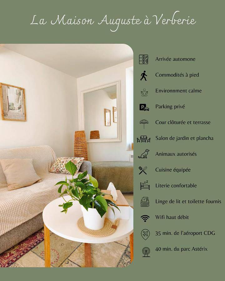 Maison Auguste - cosy - terrasse in Verberie, Oise
