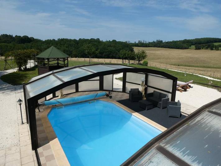 Location de vacances pour 6 personnes, avec piscine et jardin ainsi que jacuzzi et sauna à Bourniquel - 3