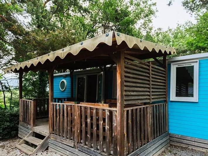 Mobil home pour 6 personnes, avec sauna et bassin pour enfant, animaux acceptés à Bourdeaux - 2