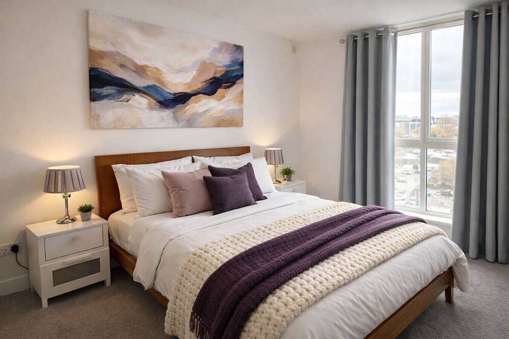 Entire apartment, The Vizion Apartment • City Centre • Secureparking in Milton Keynes, South East England