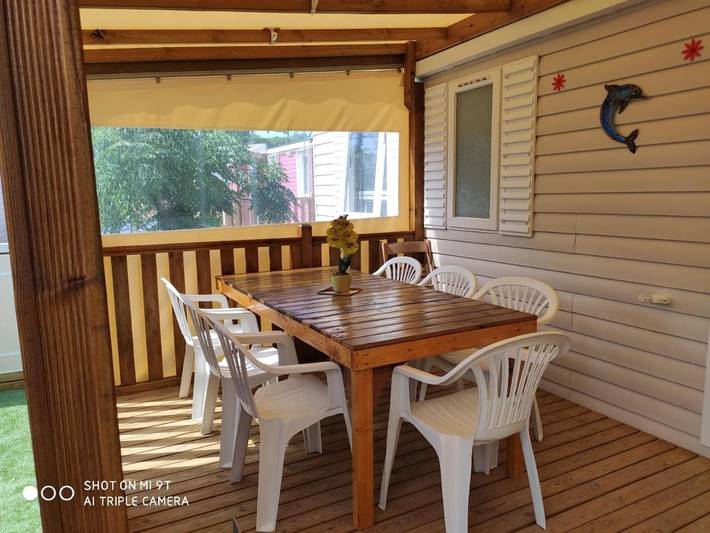 Camping für 7 Personen, mit Terrasse und Pool sowie Kinderpool, mit Haustier in Canet-en-Roussillon - 3