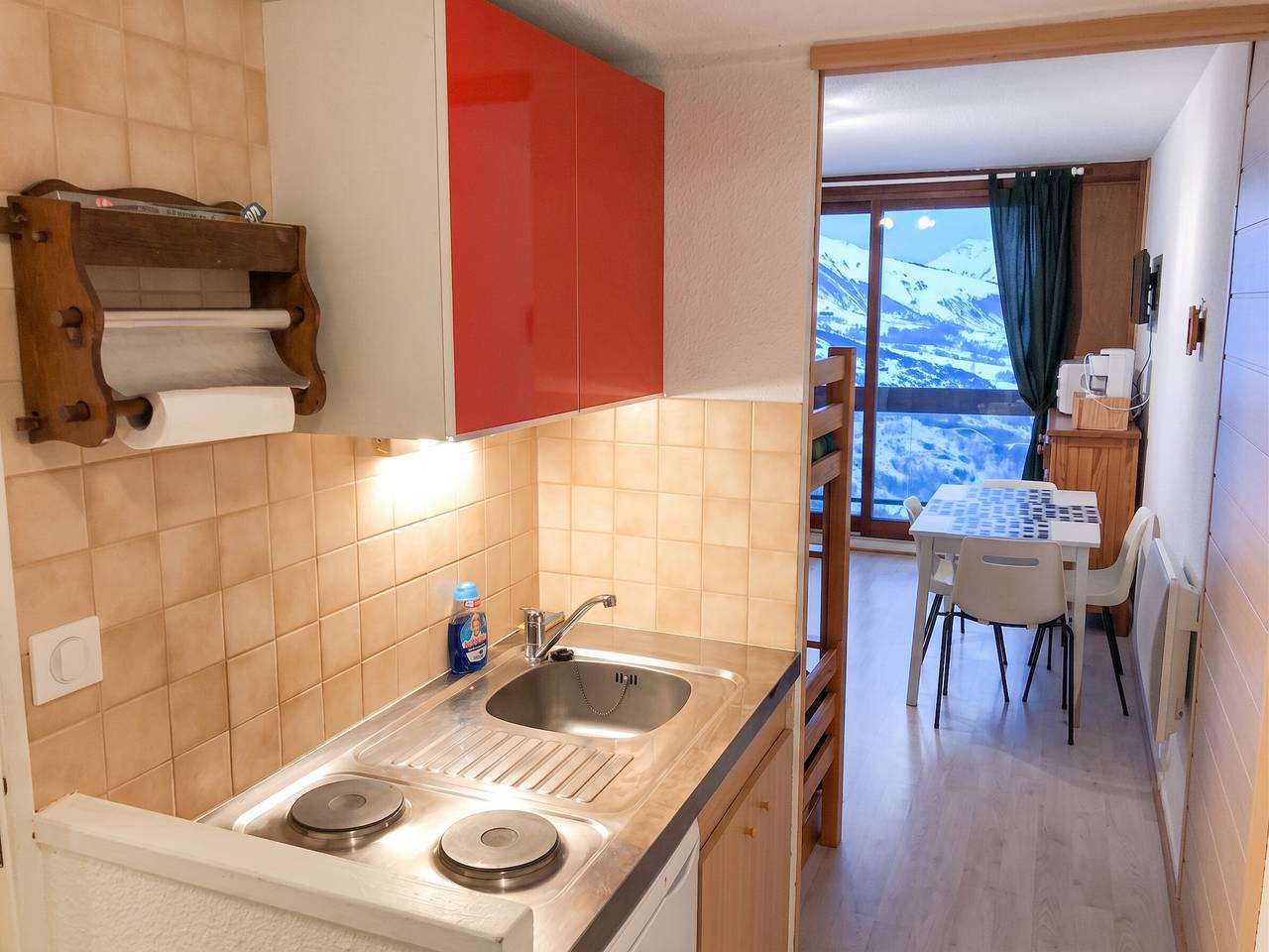Apartamento entero, Apartamento cómodo en Le Corbier de 22 m² con balcón in Le Corbier, Villarembert