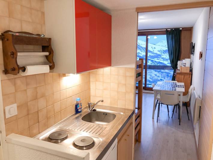 Apartamento entero, Apartamento cómodo en Le Corbier de 22 m² con balcón in Le Corbier, Villarembert